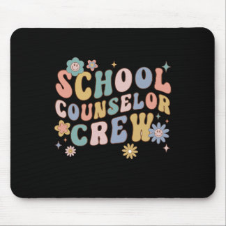 Groovy Retro School Counselor Crew Teacher Terug n Muismat