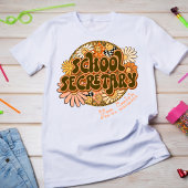 Groovy Retro School Secretaris Tshirt