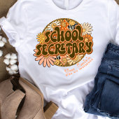 Groovy Retro School Secretaris Tshirt