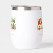 Groovy retro schrijven is mijn vibe, schrijver, au (Rechts)