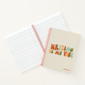 Groovy retro schrijven is mijn vibe, schrijver notitieboek (Binnen)