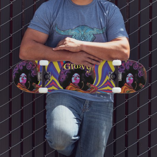 Groovy Retro Skateboard (Buiten 3)