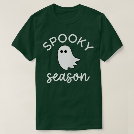 Groovy Retro Spooky Season Floral Cute Ghost Hallo T-shirt (Design voorkant)