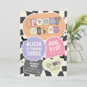 Groovy Retro Spooky Vibes Halloween Verjaardag Kaart (Staand voorkant)