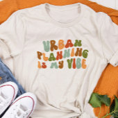 Groovy Retro Stedenbouw is mijn vibe, planner Tri-Blend Shirt