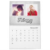 Groovy Retro Stijltekst, bewerkbare aangepaste fot Kalender (Feb 2027)