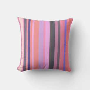 Groovy Retro Streeppatroon 70s Vintage Sfeer Kussen