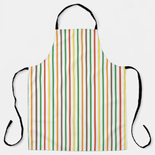 Groovy retro strepen schort