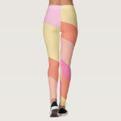 Groovy Retro Stripes Zeventiger Leggings (Achterkant)
