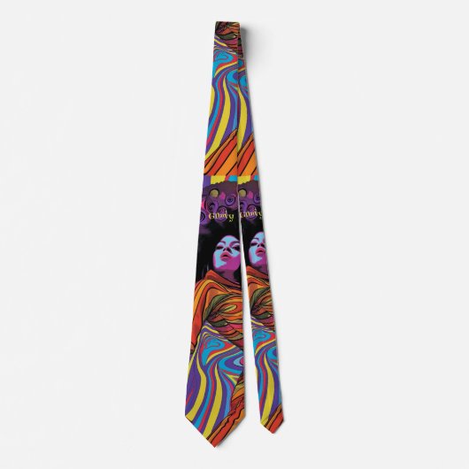 Groovy Retro stropdas (Voorkant)