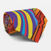 Groovy Retro stropdas (Opgerold)