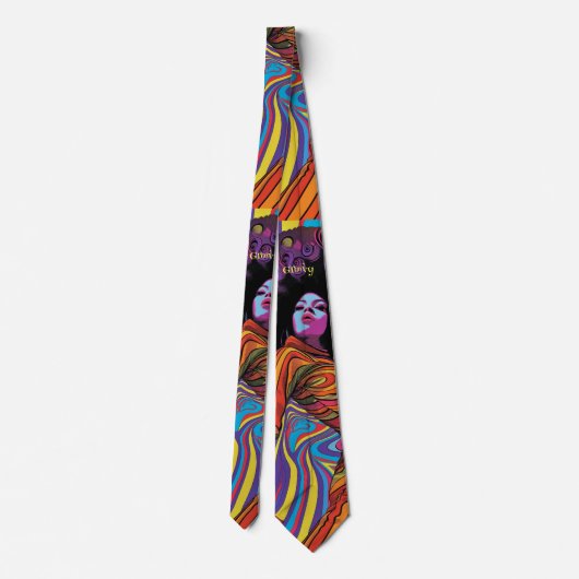 Groovy Retro stropdas (Achterkant)