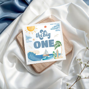 Groovy Retro Surf Strand Verjaardag Servetten