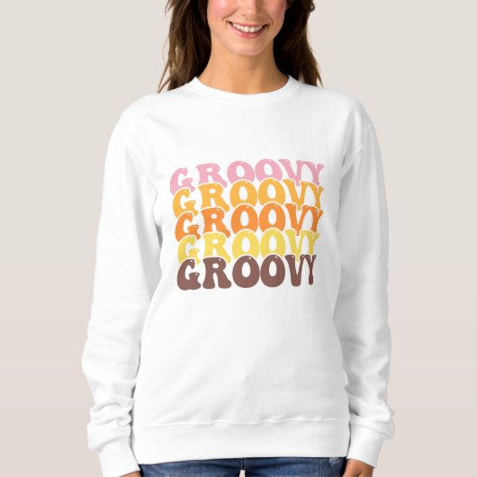 Groovy Retro Sweatshirt (Voorkant)