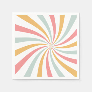 Groovy Retro Swirl Servet