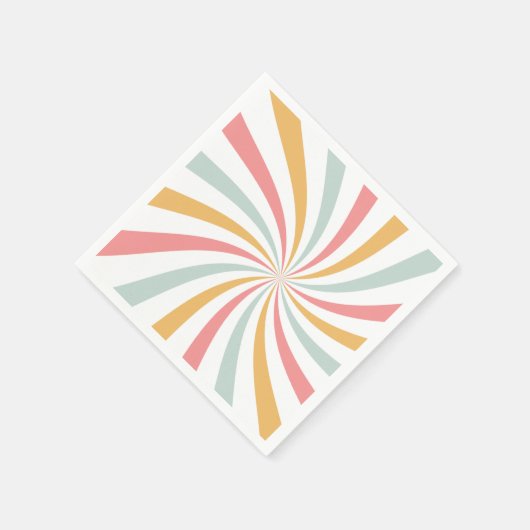 Groovy Retro Swirl Servet (Hoek)