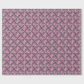 Groovy Retro Swirly Roze Patroon Cadeaupapier (Vlak)