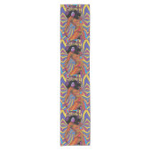Groovy Retro Table Runner Korte Tafelloper (Voorkant)