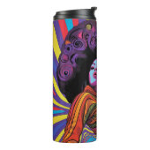 Groovy Retro Thermal Tumbler Thermosbeker (Gedraaid links)