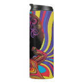 Groovy Retro Thermal Tumbler Thermosbeker (Geroteerd rechts)