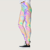 Groovy Retro Tie Dye Pastel Marble Swirl Leggings (Links)