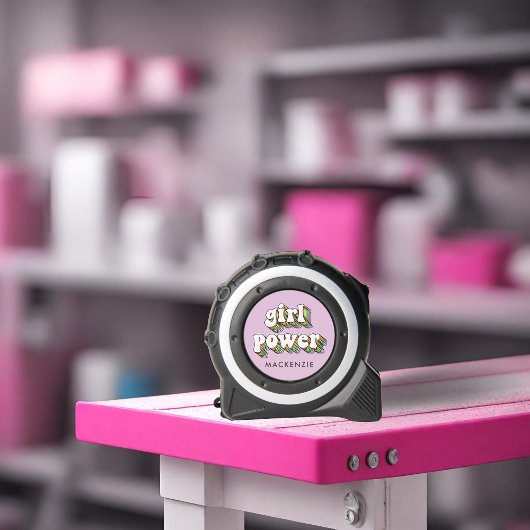 Groovy Retro Trendy Rainbow Girl Power Rolmaat