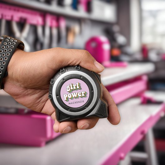 Groovy Retro Trendy Rainbow Girl Power Rolmaat