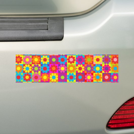 Groovy Retro-ventilatorvermogen Bumpersticker (Op auto)