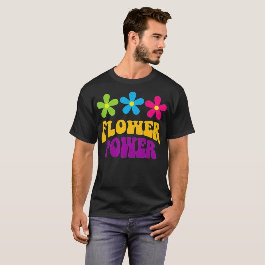 Groovy Retro ventilatorvermogenspremie T-shirt (Voorkant volledig)
