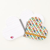 Groovy Retro Vibes Multicolor Schattige 70s-geïnsp Notitieboek (Binnen)