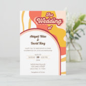 Groovy Retro Vibes Vintage Kaart (Staand voorkant)