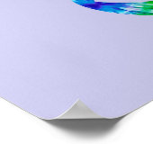 Groovy Retro Vredesteken Poster (Hoek)