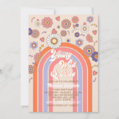 Groovy retro waterverf drie baby vieren kaart (Voorkant)