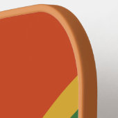 Groovy Retro Wavy Lines Pickleball Paddle (Links Detail)