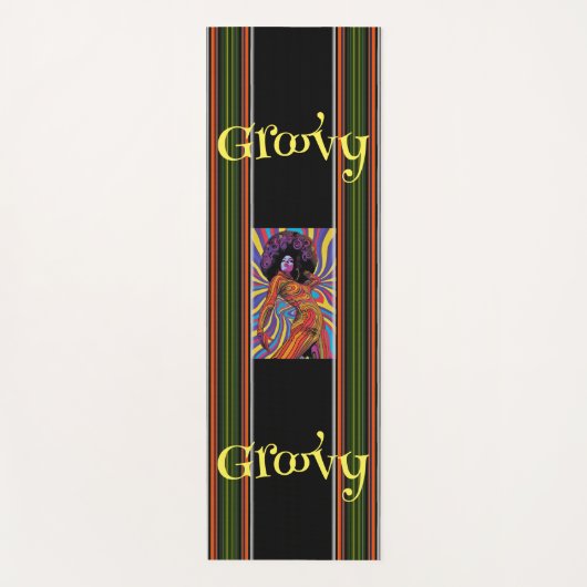 Groovy Retro Yoga Mat (Voorkant)
