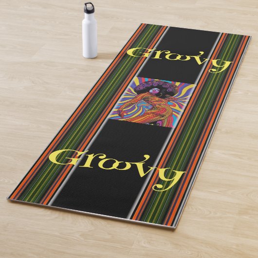 Groovy Retro Yoga Mat (In situ)