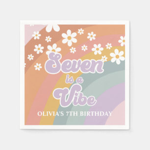 Groovy Retro zeven is een Vibe Rainbow Servet