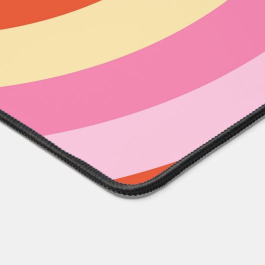 Groovy Retro  Zeventiger Cirkel Monogram Bureaumat (Hoek)