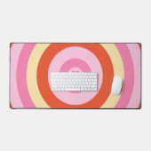 Groovy Retro  Zeventiger Cirkel Monogram Bureaumat (Keyboard & Muis)