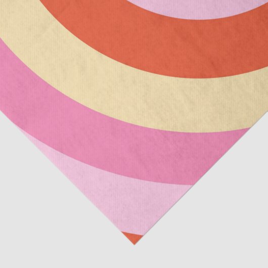 Groovy Retro  Zeventiger Cirkel Tissuepapier (Detail)