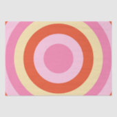 Groovy Retro  Zeventiger Cirkel Tissuepapier (Voorkant)