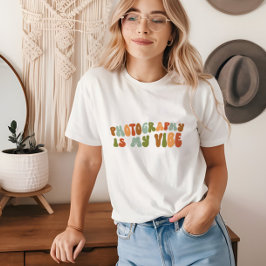 Groovy retrofotografie is mijn vibe, fotograaf Tri-Blend shirt