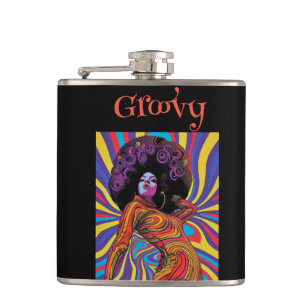 Groovy retrokolf heupfles