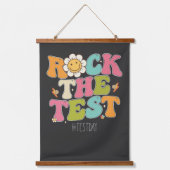Groovy Rock De Test Motivatie Testdag Hangend Wandkleed (Voorkant)