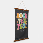 Groovy Rock De Test Motivatie Testdag Hangend Wandkleed (Gebogen)