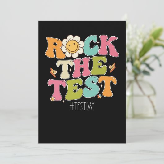 Groovy Rock over de Motivatie testdag Kaart (Staand voorkant)