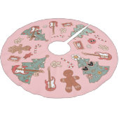 Groovy Rock rond de kerstboom Kerstboom Rok (Gekanteld)