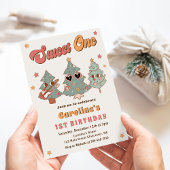 Groovy Rockin' Kerstboom Hippie Verjaardag Kaart