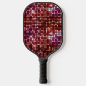 Groovy Rode Disco Bal Retro 70's Pickleball Paddle (Voorkant)