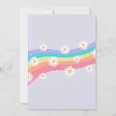 Groovy Roller Schaats Retro Birthday Invitations Kaart (Achterkant)